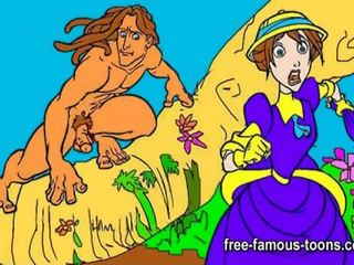 Tarzan in najstnice jane hardcore orgija