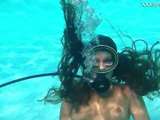 Nora shmandora bajo el agua consolador acción, x calificación película 0f